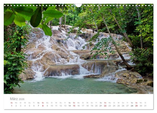 Produktbild: JAMAIKA Reggae, Rastafari und paradiesische Natur. (Wandkalender 2026 DIN A3 quer), CALVENDO Monatskalender
