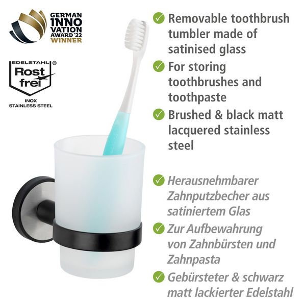 Produktbild: UV-Loc&reg; Zahnputzbecherhalter Mod. Udine, Befestigen ohne Bohren mit innovativem Klebesystem
