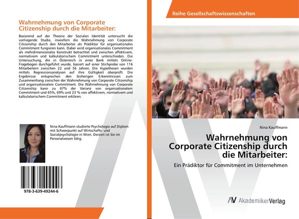 Produktbild: Wahrnehmung von Corporate Citizenship durch die Mitarbeiter: