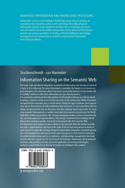 Produktbild: Information Sharing on the Semantic Web