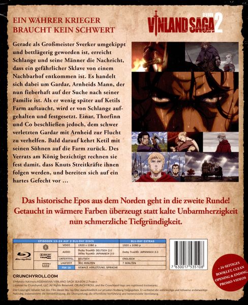 Produktbild: Vinland Saga - Staffel 2 - Part 2 [2 BRs]