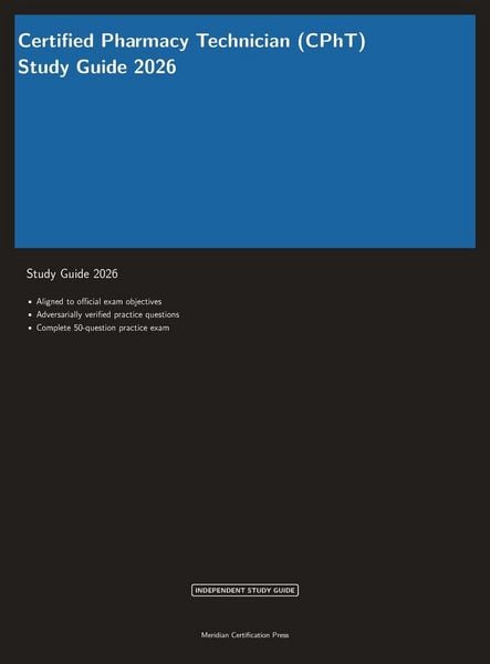 Produktbild: CPhT Pharmacy Technician Certification Exam Prep 2026