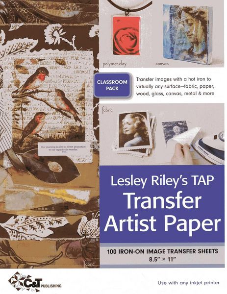 Produktbild: Leslie Riley's Tap Transfer Artist Paper Class Room Pack: 100 Iron-On Image Transfer Sheets - 8.5" X 11"