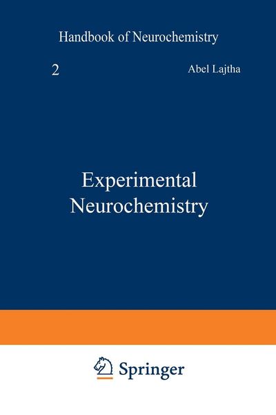 Produktbild: Experimental Neurochemistry