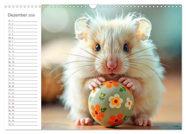 Produktbild: Spielzeit mit Schnuffel - Ein Hamster im Spielzeugparadies (Wandkalender 2026 DIN A3 quer), CALVENDO Monatskalender