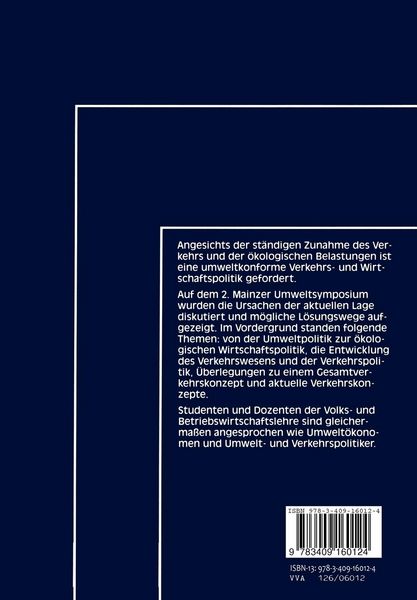 Produktbild: Verkehr und Umwelt