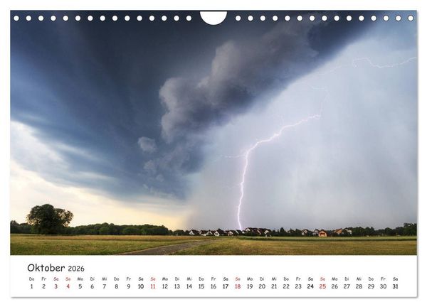 Produktbild: Gewitterwelten (Wandkalender 2026 DIN A4 quer), CALVENDO Monatskalender