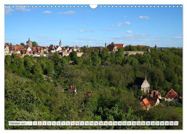 Produktbild: Rothenburg ob der Tauber. Sehensw&uuml;rdigkeiten. (Wandkalender 2027 DIN A3 quer), CALVENDO Monatskalender