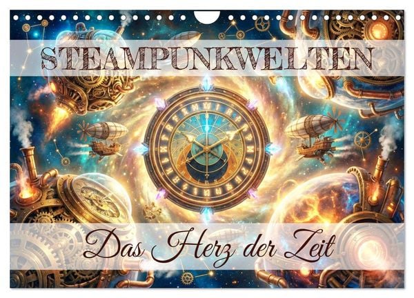 Produktbild: Steampunkwelten - Das Herz der Zeit (Wandkalender 2027 DIN A4 quer), CALVENDO Monatskalender