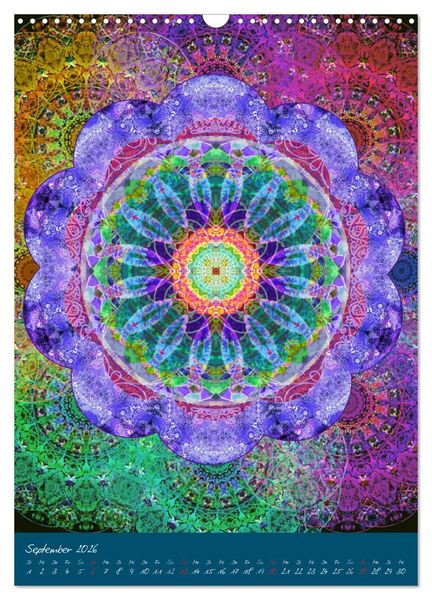 Produktbild: FLORALE MANDALAS (Wandkalender 2026 DIN A3 hoch), CALVENDO Monatskalender