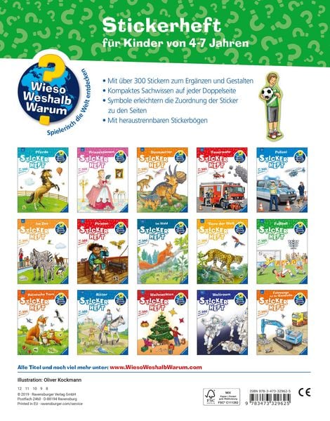 Produktbild: Wieso? Weshalb? Warum? Stickerheft - Fu&szlig;ball