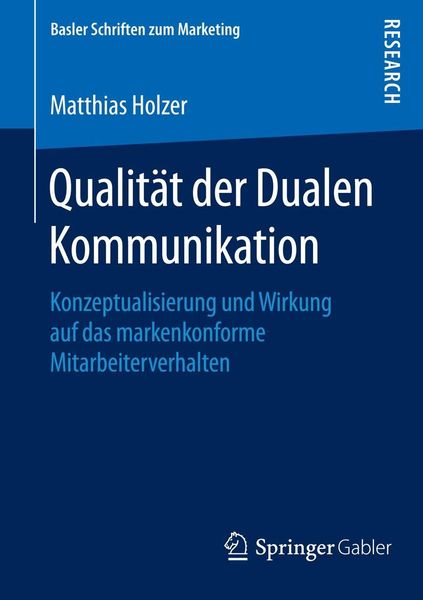 Produktbild: Qualit&auml;t der Dualen Kommunikation