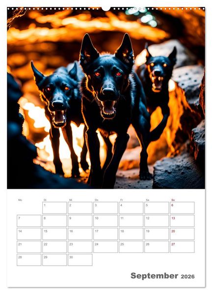 Produktbild: Gesch&ouml;pfe der griechischen Mythologie - Eine KI-Welt der griechischen G&ouml;tter, Kreaturen und Abenteurer (Wandkalender 2026 DIN A2 hoch), CALVENDO Monatskalender