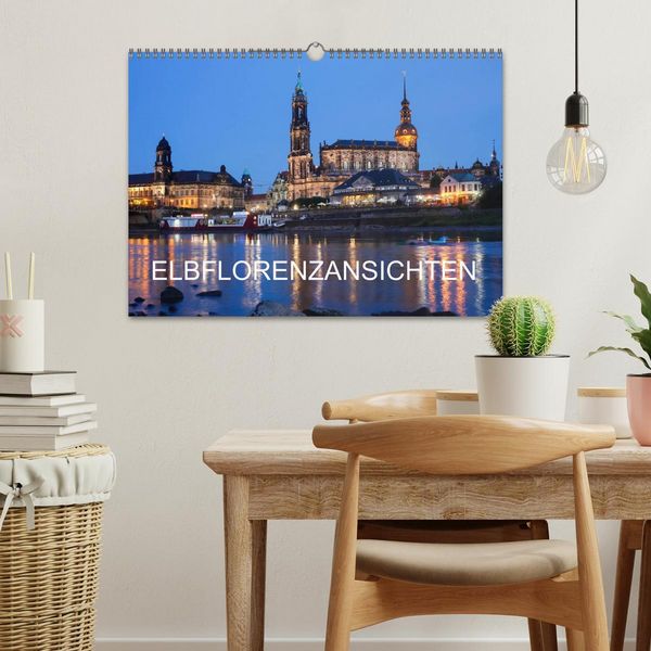 Produktbild: Elbflorenzansichten (Wandkalender 2026 DIN A3 quer), CALVENDO Monatskalender