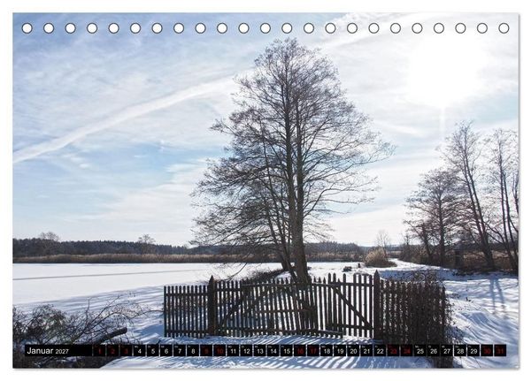 Produktbild: Naturparadies Mei&szlig;endorfer Teiche &ndash; Rund um den H&uuml;ttensee (Tischkalender 2027 DIN A5 quer), CALVENDO Monatskalender
