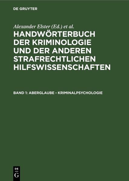 Produktbild: Aberglaube - Kriminalpsychologie