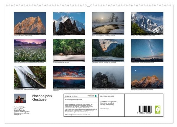 Produktbild: Nationalpark Ges&auml;use (hochwertiger Premium Wandkalender 2026 DIN A2 quer), Kunstdruck in Hochglanz