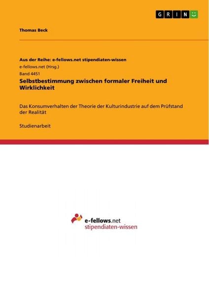 Produktbild: Selbstbestimmung zwischen formaler Freiheit und Wirklichkeit