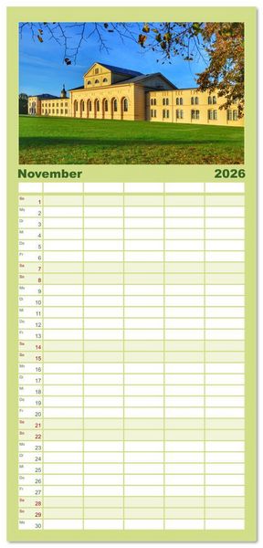 Produktbild: Familienplaner 2026 - Schwerin - Welterbe mit 5 Spalten (Wandkalender, 21 x 45 cm) CALVENDO