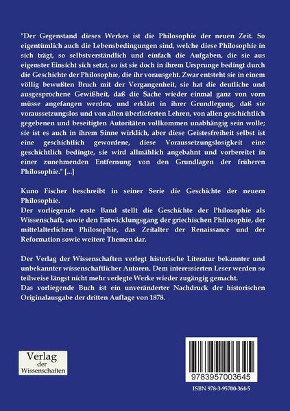 Produktbild: Geschichte der neuern Philosophie