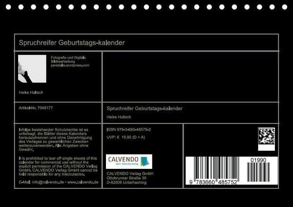 Produktbild: Spruchreifer Geburtstagskalender (Tischkalender immerw&auml;hrend DIN A5 quer)