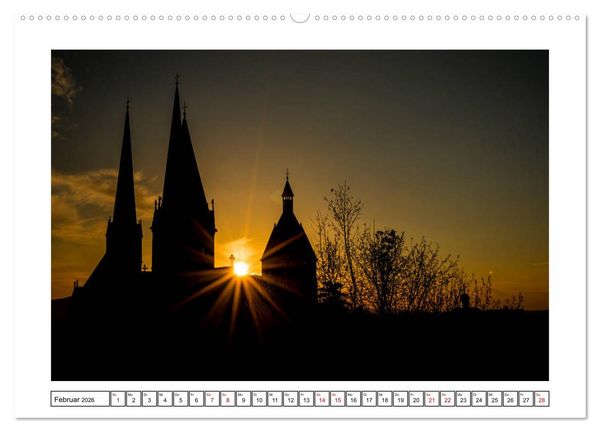 Produktbild: Marienkirche Gelnhausen (hochwertiger Premium Wandkalender 2026 DIN A2 quer), Kunstdruck in Hochglanz