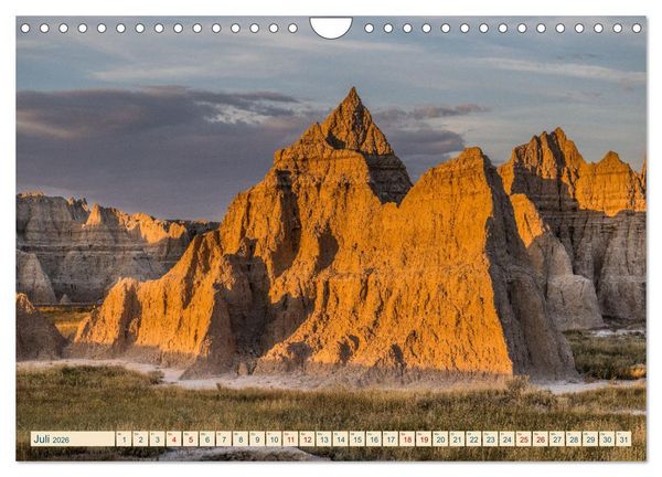 Produktbild: Wyoming, South Dakota Colorado (Wandkalender 2026 DIN A4 quer), CALVENDO Monatskalender