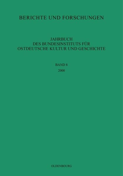 Produktbild: Jahrbuch des Bundesinstituts f&uuml;r Kultur und Geschichte der Deutschen im &ouml;stlichen Europa / 2000