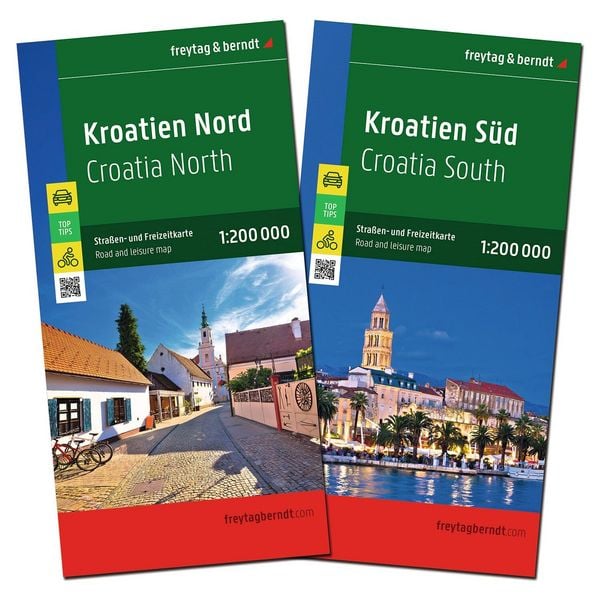 Produktbild: Freytag & berndt Stra&szlig;enkarte Kroatien Set 1:200.000