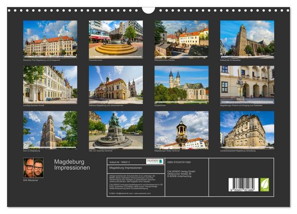 Produktbild: Magdeburg Impressionen (Wandkalender 2026 DIN A3 quer), CALVENDO Monatskalender