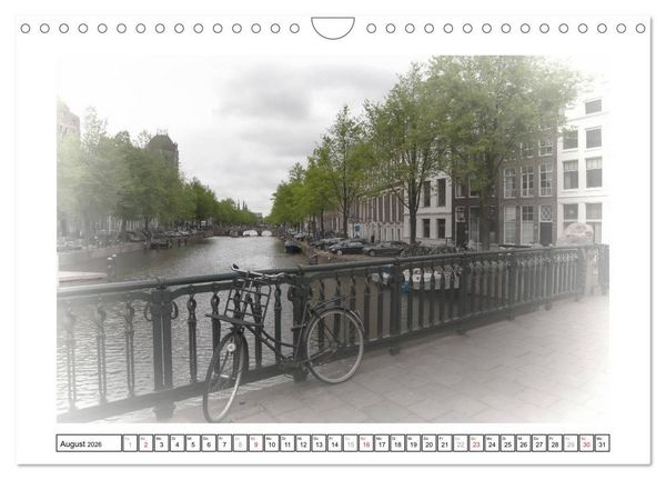 Produktbild: AMSTERDAM Erinnerungen (Wandkalender 2026 DIN A4 quer), CALVENDO Monatskalender