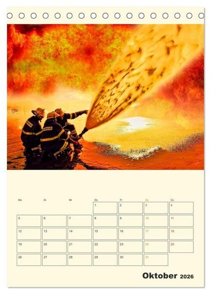 Produktbild: Feuerwehr - der Kalender (Tischkalender 2026 DIN A5 hoch), CALVENDO Monatskalender