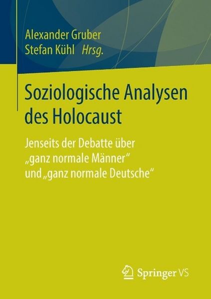 Produktbild: Soziologische Analysen des Holocaust
