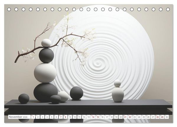 Produktbild: Zen (Tischkalender 2026 DIN A5 quer), CALVENDO Monatskalender