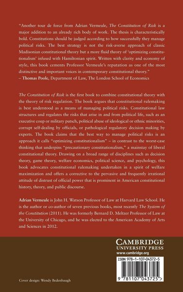 Produktbild: The Constitution of Risk