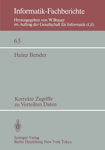 Produktbild: Korrekte Zugriffe zu verteilten Daten