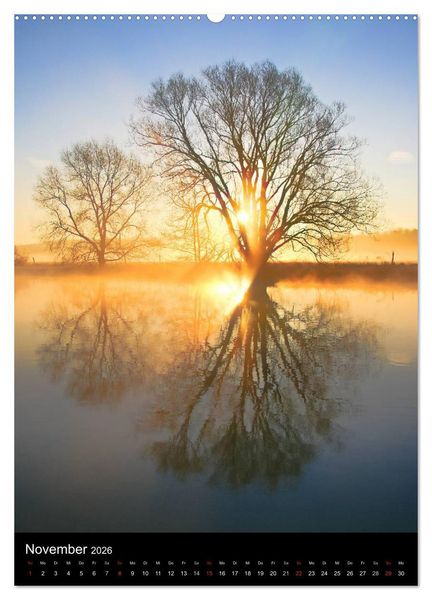 Produktbild: Gespiegelte Natur (Wandkalender 2026 DIN A2 hoch), CALVENDO Monatskalender