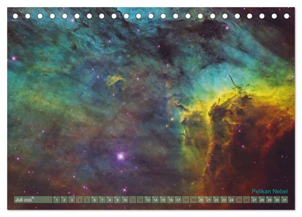 Produktbild: Deep Sky Kalender (Tischkalender 2026 DIN A5 quer), CALVENDO Monatskalender