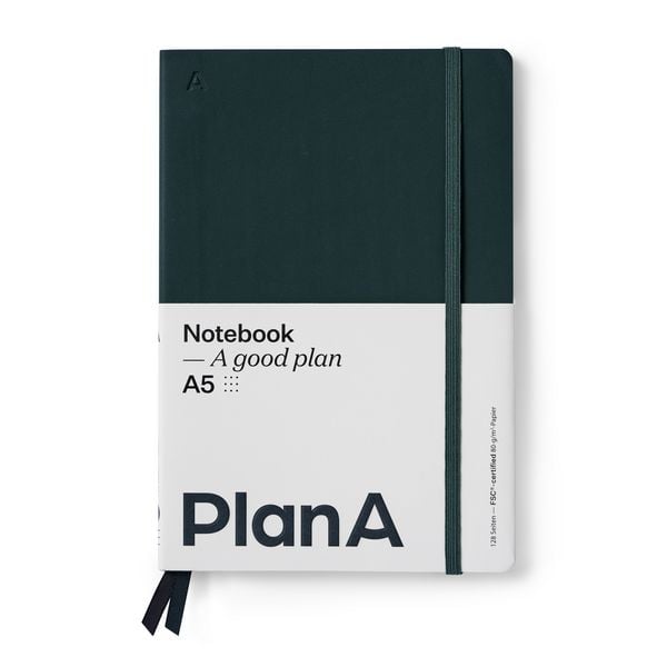 Produktbild: Notizbuch A5 Softcover Punktiert Moss Green
