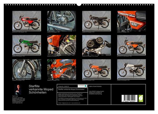 Produktbild: Starflite verkannte Moped Sch&ouml;nheiten (hochwertiger Premium Wandkalender 2026 DIN A2 quer), Kunstdruck in Hochglanz