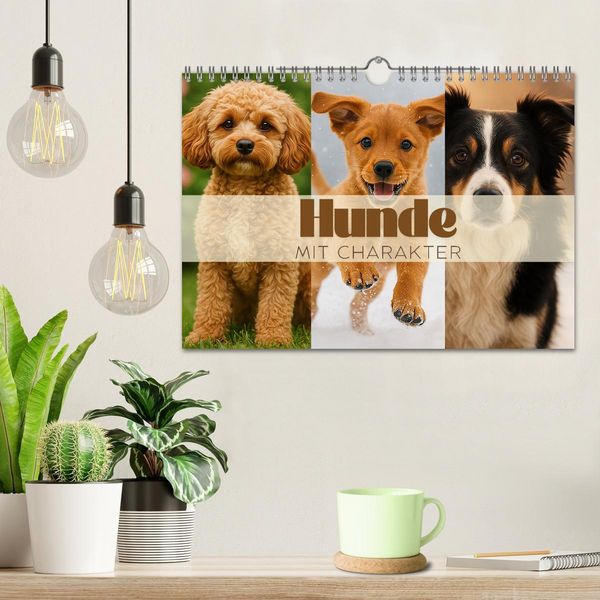 Produktbild: Hunde mit Charakter (Wandkalender 2026 DIN A4 quer), CALVENDO Monatskalender