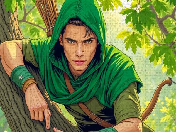 Produktbild: CALVENDO Puzzle Robin Hood | 1000 Teile Lege-Gr&ouml;&szlig;e 64x48cm Foto-Puzzle f&uuml;r gl&uuml;ckliche Stunden