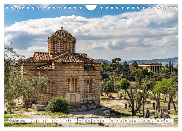 Produktbild: Griechenland - Athen (Wandkalender 2026 DIN A4 quer), CALVENDO Monatskalender