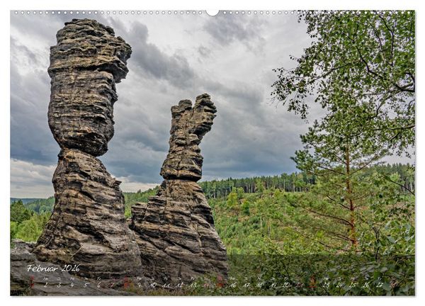 Produktbild: Landschaften der S&auml;chsischen Schweiz (Wandkalender 2026 DIN A2 quer), CALVENDO Monatskalender