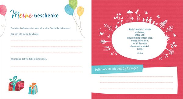 Produktbild: Meine Erstkommunion Erinnerungsalbum Regenbogen