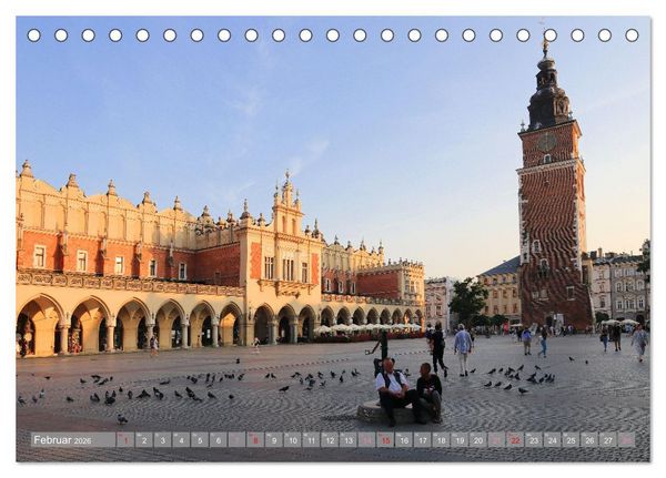 Produktbild: Faszinierendes Krakau (Tischkalender 2026 DIN A5 quer), CALVENDO Monatskalender