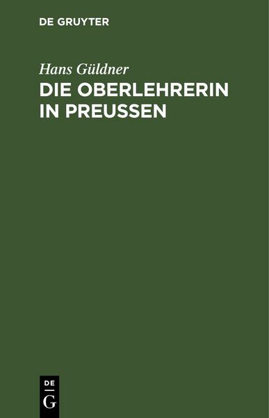 Produktbild: Die Oberlehrerin in Preu&szlig;en