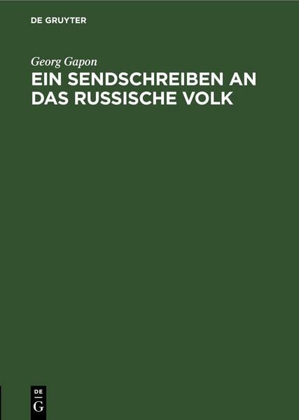 Produktbild: Ein Sendschreiben an das russische Volk