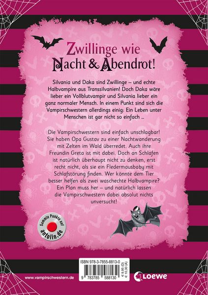 Produktbild: Die Vampirschwestern black & pink (Band 2) - Vollmondnacht mit Fledermaus