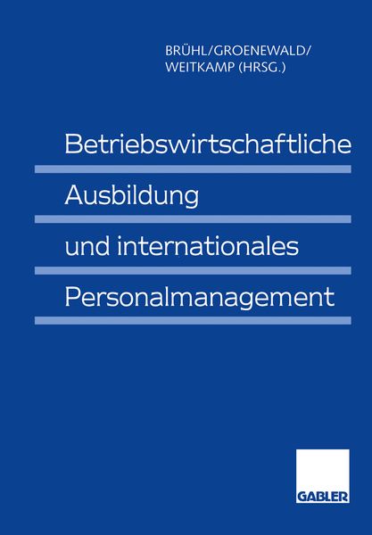 Produktbild: Betriebswirtschaftliche Ausbildung und internationales Personalmanagement